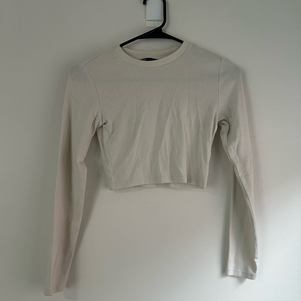 ZARA cropped long‎ sleeve